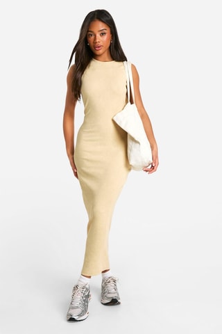 Lange Jurk - Lichtbeige