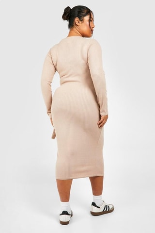Midi-jurk - Beige