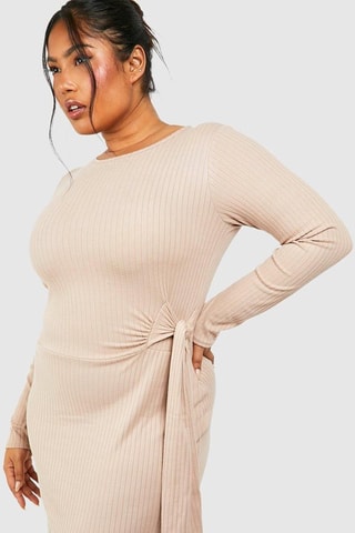 Midi-jurk - Beige