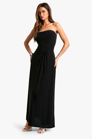 Strapless Jurk - Zwart