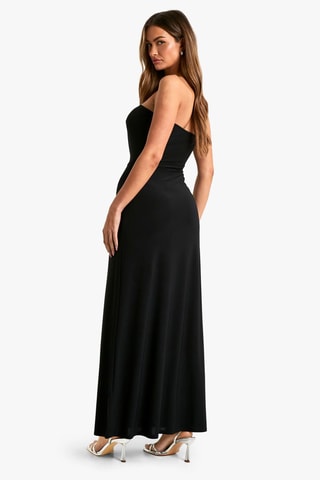 Strapless Jurk - Zwart