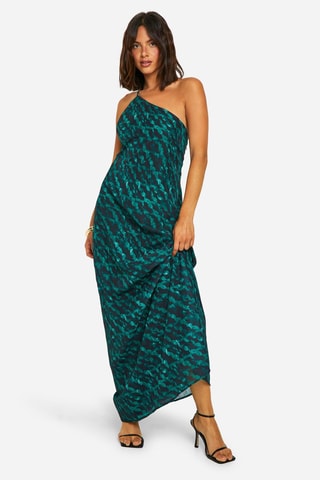 Asymmetrische jurk - Groen