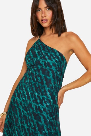 Asymmetrische jurk - Groen