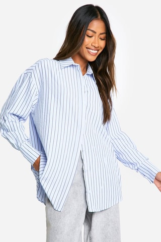 Blouse - Hemelsblauw en Marineblauw
