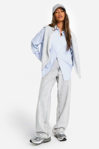 Blouse - Hemelsblauw en Marineblauw