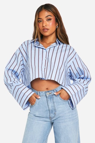 Korte Blouse - Hemelsblauw