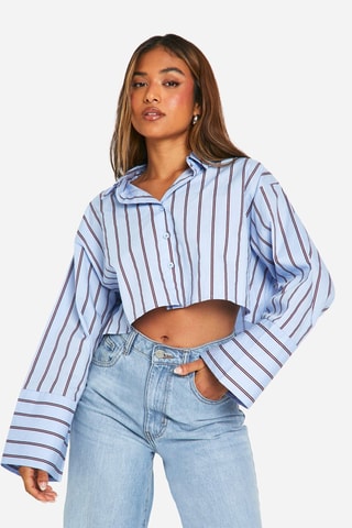 Korte Blouse - Hemelsblauw