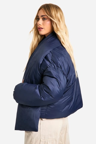 Gewatteerde Jas - Marineblauw