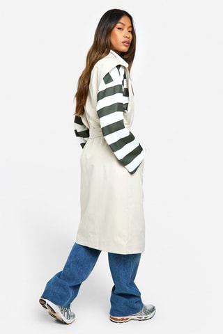 Mouwloze Trenchcoat - Beige