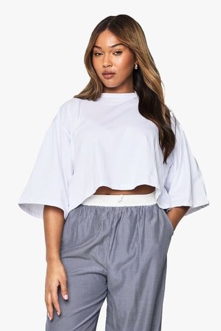 Cropped T-shirt - Wit