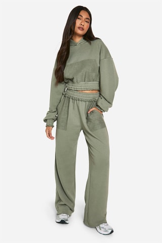 Sweater met capuchon - Zeegroen