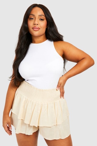 Short Hoge Taille - Ecru