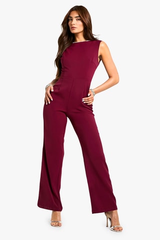 Jumpsuit - Bordeauxrood