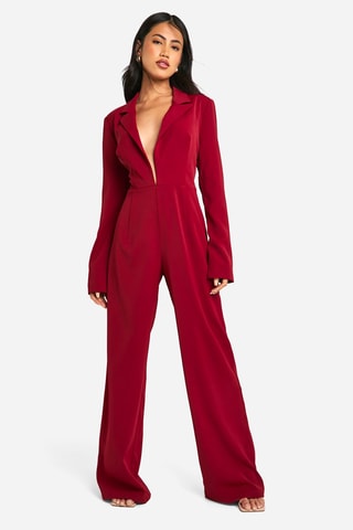 Jumpsuit - Bordeauxrood