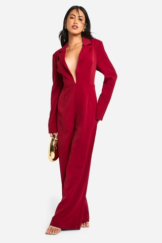 Jumpsuit - Bordeauxrood
