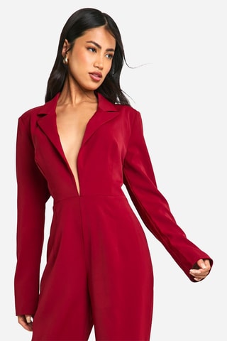 Jumpsuit - Bordeauxrood