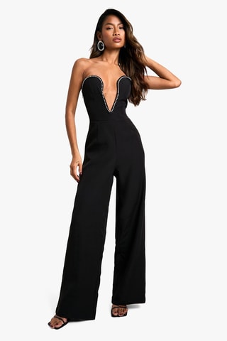 Strapless Jumpsuit - Zwart