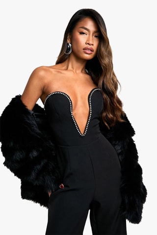 Strapless Jumpsuit - Zwart