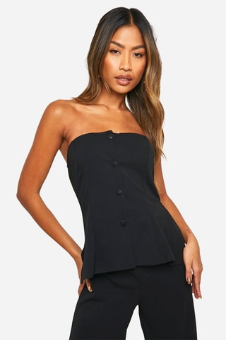 Strapless Jumpsuit - Zwart