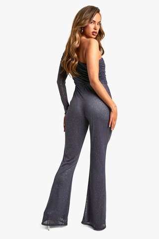 Asymmetrische Jumpsuit - Donkergrijs