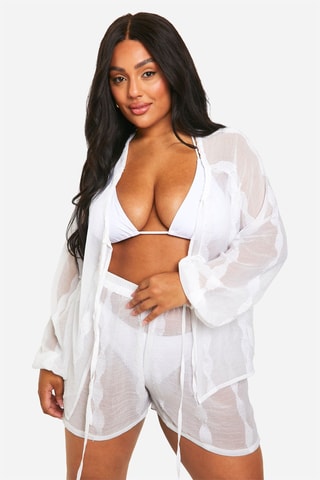 Camicia e shorts - Bianco