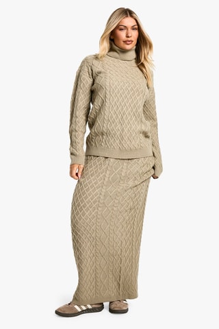 Trui en Lange Rok - Beige
