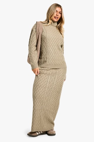 Trui en Lange Rok - Beige