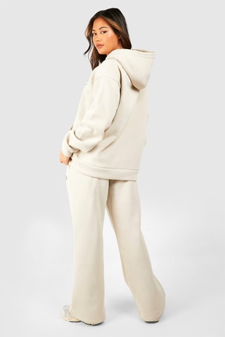 Sweater met Capuchon en Broek Straight Fit - Ecru