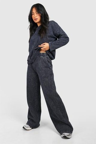 T-shirt en Broek - Gemêleerd Donkergrijs