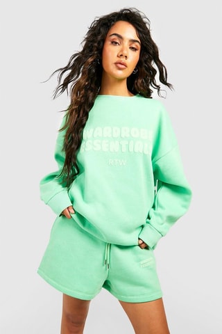 Sweater en Short - Lichtgroen