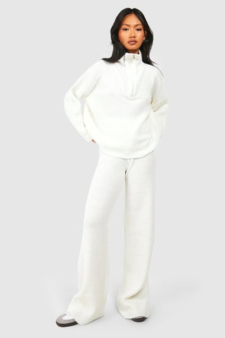 Trui en Broek Wide Legs - Ecru