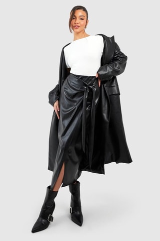 Wikkelrok Hoge Taille - Zwart