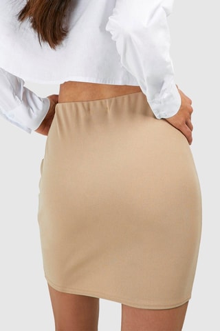 Minirok Hoge Taille - Bruin