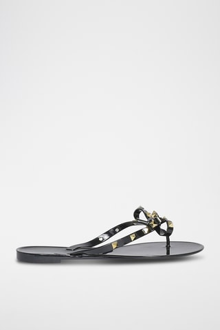 Gelakte Sandalen - Zwart