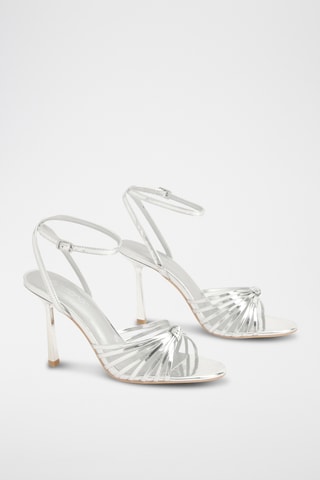 Sandalen met Hak - Zilverkleurig