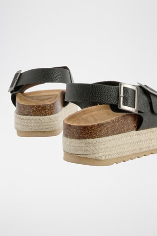 Platform Sandalen - Zwart