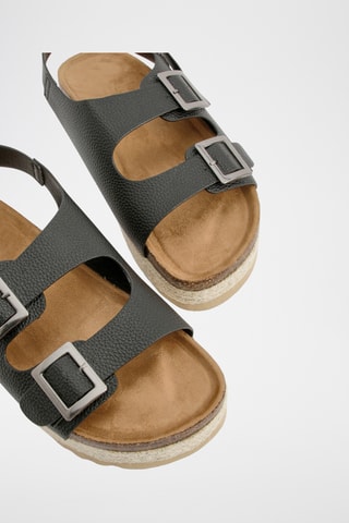 Platform Sandalen - Zwart