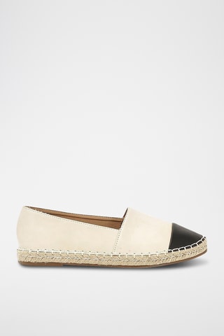 Espadrilles - Ecru en Zwart