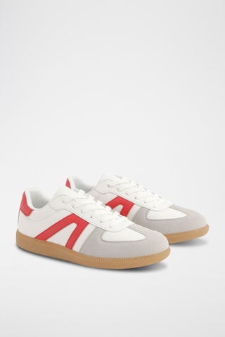 Sneakers - Grijs en Rood