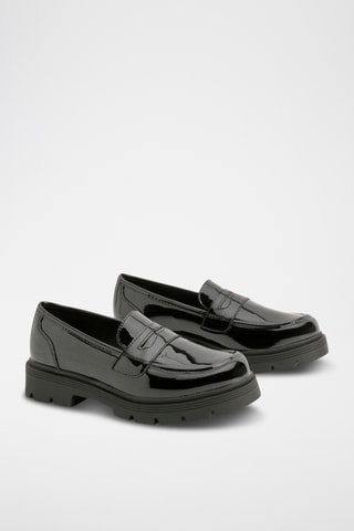 Gelakte Mocassins - Zwart