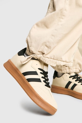 Sneakers - Beige en Zwart