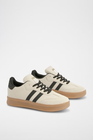 Sneakers - Beige en Zwart