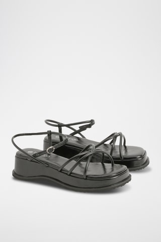 Platform Sandalen - Zwart
