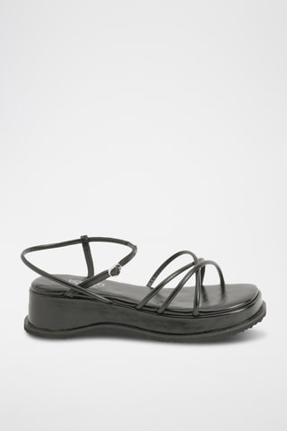 Platform Sandalen - Zwart