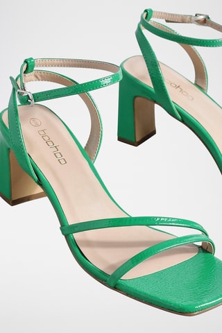Gelakte Sandalen met Hak - Groen