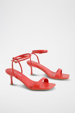 Sandalen met Hak - Rood