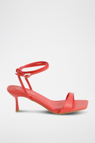 Sandalen met Hak - Rood