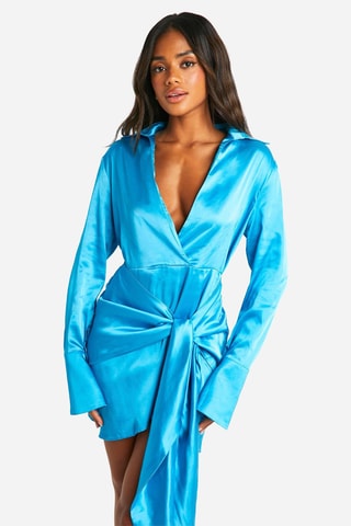 Rechte Jurk - Turquoise