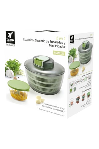 Essoreuse à salade et mini hachoir manuels