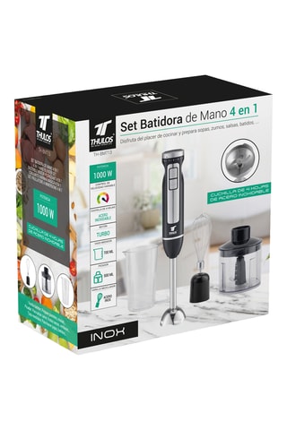 Mixeur plongeant 4-en-1 - 1000 W - 0,5/0,7 l